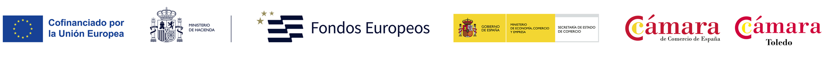 Entidades cofinanciadoras y colaboradoras: Unión Europea, Gobierno de España y Cámaras de Comercio