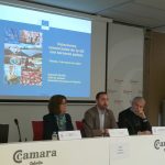 El representante de la Comisión Europea en España, Ioannis Virvilis se reúne en la Cámara de Comercio con empresarios toledanos.