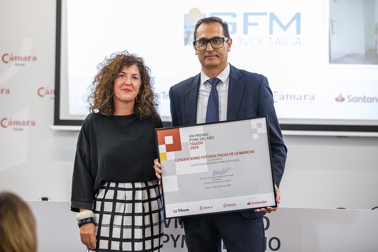 En este momento estás viendo Generaciones Fotovoltaicas de La Mancha, finalista al Premio Nacional Pyme del Año 2024 en Innovación y Digitalización