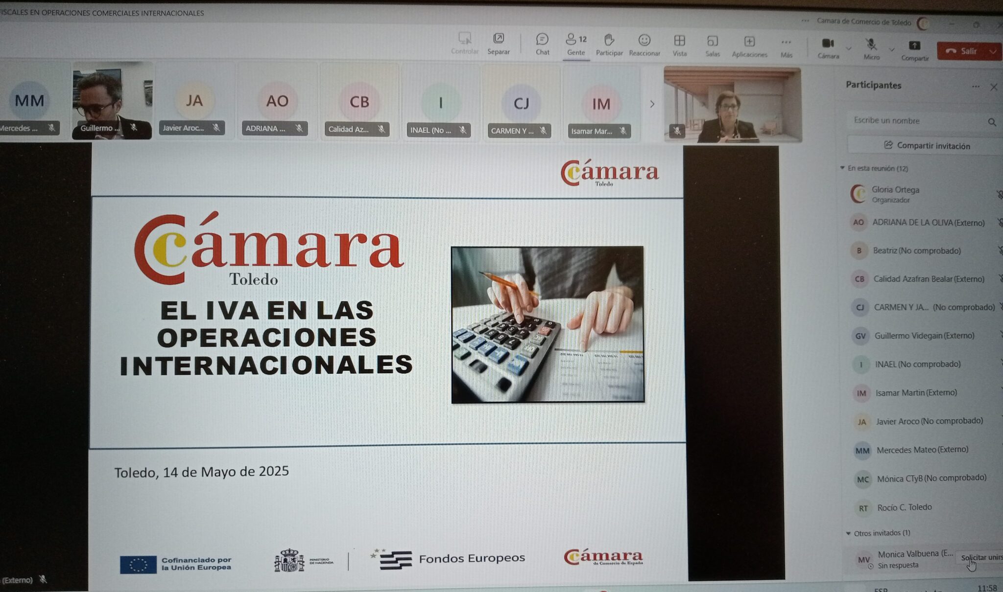 En este momento estás viendo El area internacional de la Camara de Toledo, organiza un webminar sobre los requisitos fiscales en las operaciones comerciales internacionales