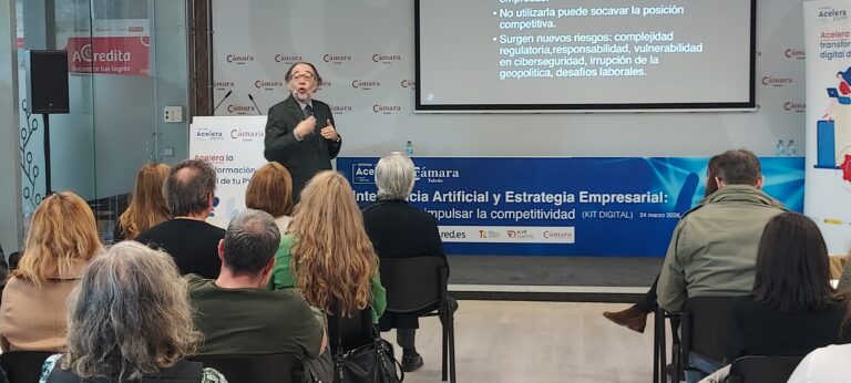 Lee más sobre el artículo La inteligencia artificial redefine la estrategia empresarial, la Cámara reúne a expertos y empresas para analizar el cambio